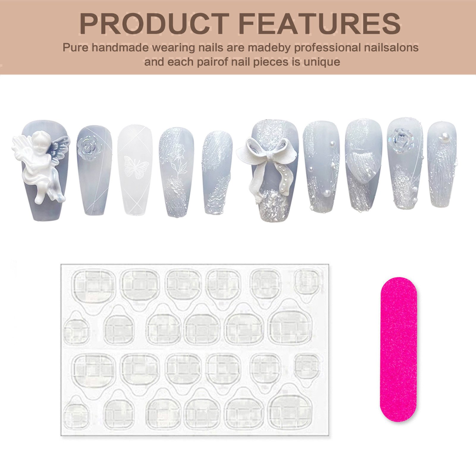 3D Gips Angel Kunstnagels Glan - Pressed Flower Art recensie en prijs