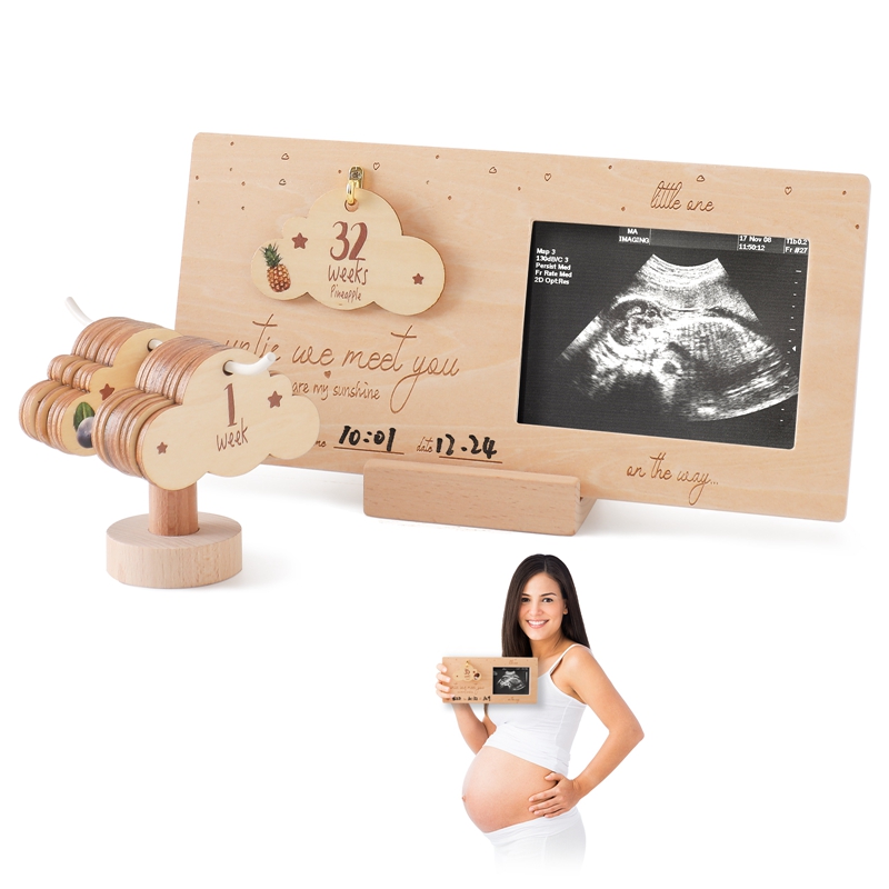 Sonogram Fotolijst Baby Echogr - Engraved Wood Frame recensie en prijs