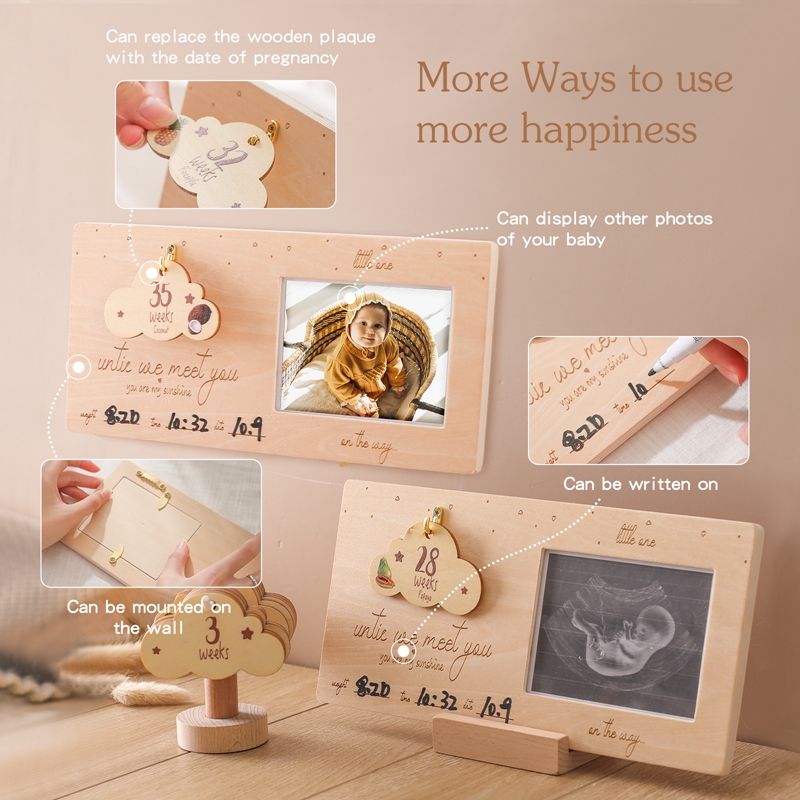 Sonogram Fotolijst Baby Echogr - Engraved Wood Frame recensie en prijs